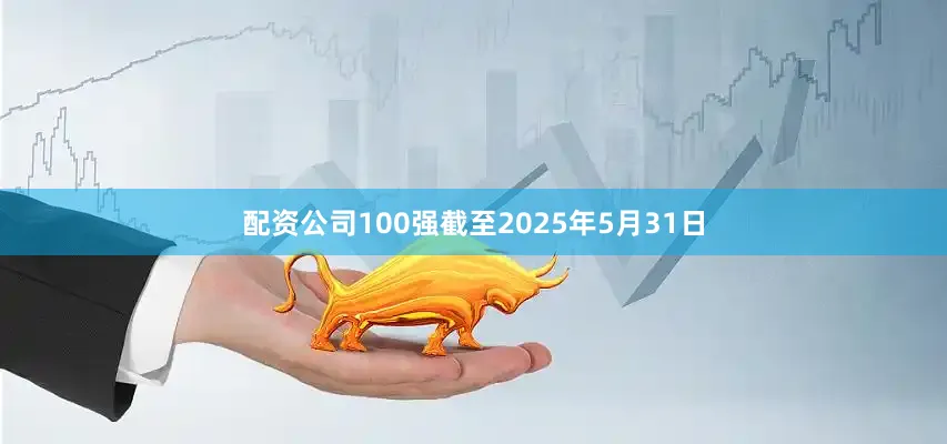 配资公司100强截至2025年5月31日